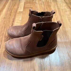 Bobux Jodhper I-Walk Brown Leather Chelsea Boots Natural Barefoot Style Kids 31
